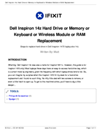 Um das Dokument anzuzeigen Dell Inspiron 1470 Bedienungsanleitung